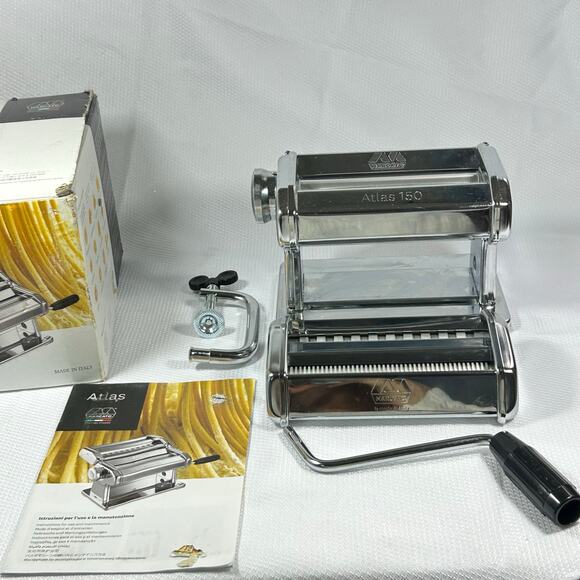 Marcato Atlas 150 Manual Pasta Maker Machine for Lasagna Fettuccine Tagliolini - Picture 8 of 10